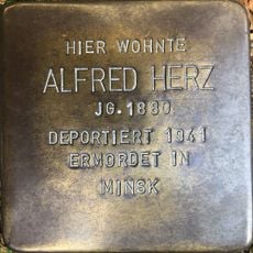 Stolperstein dedicated to Alfred Herz