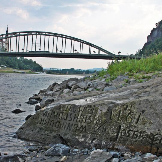 Hunger stone in Děčín