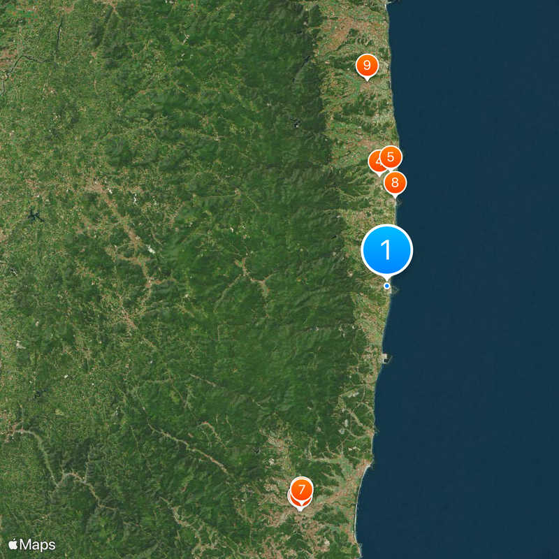 Fukushima Daini Nuclear Power Plant Map