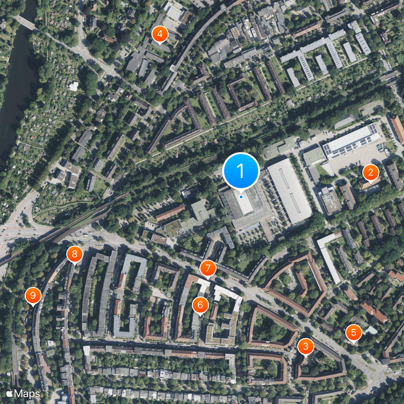 Alsterdorfer Sporthalle Map