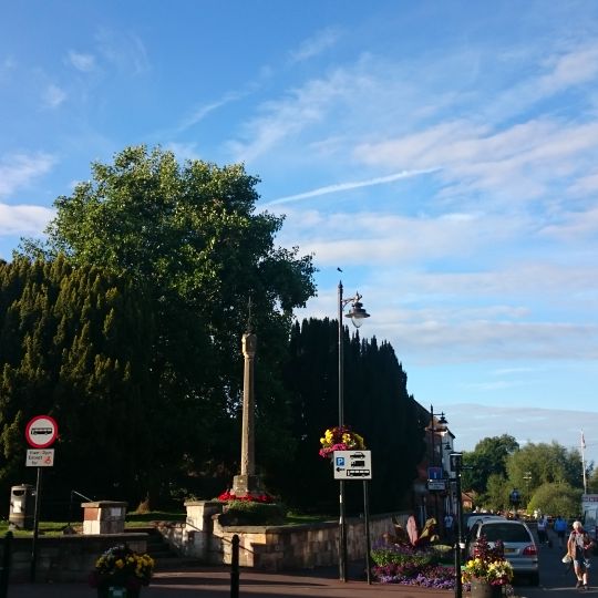 Upton cross in old churchyard
