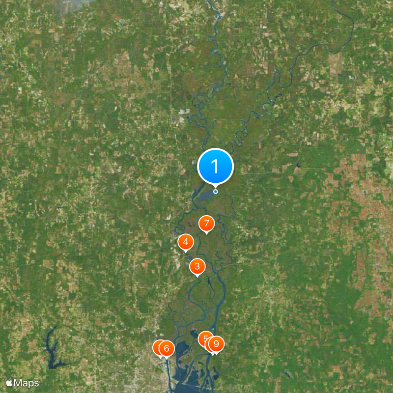 Area code 251 Map