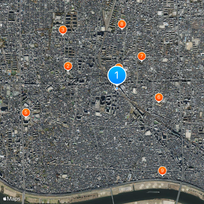 Nishiarai Station Map