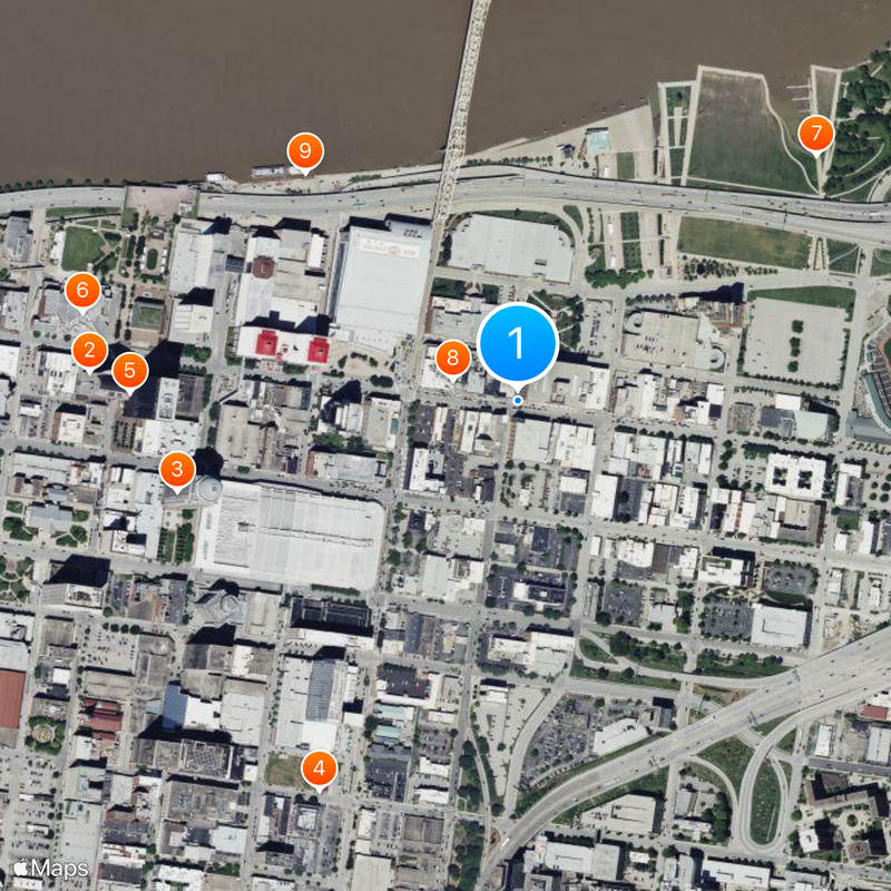 Louisville Mapa