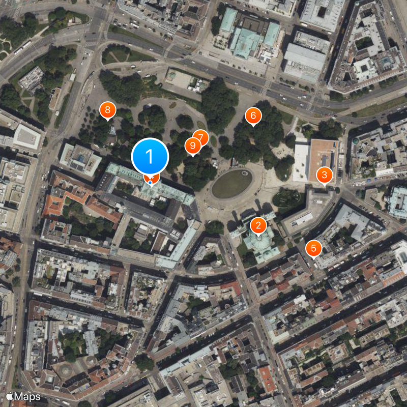 Université technique de Vienne Carte