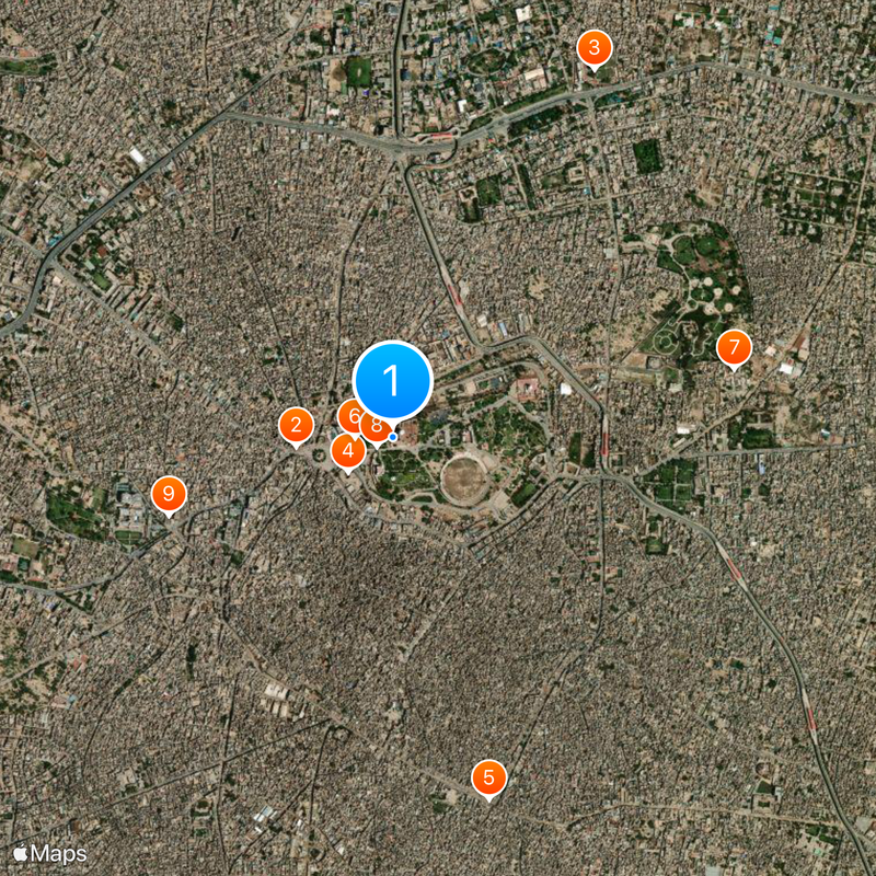 Tomb of Shah Rukn-e-Alam Map