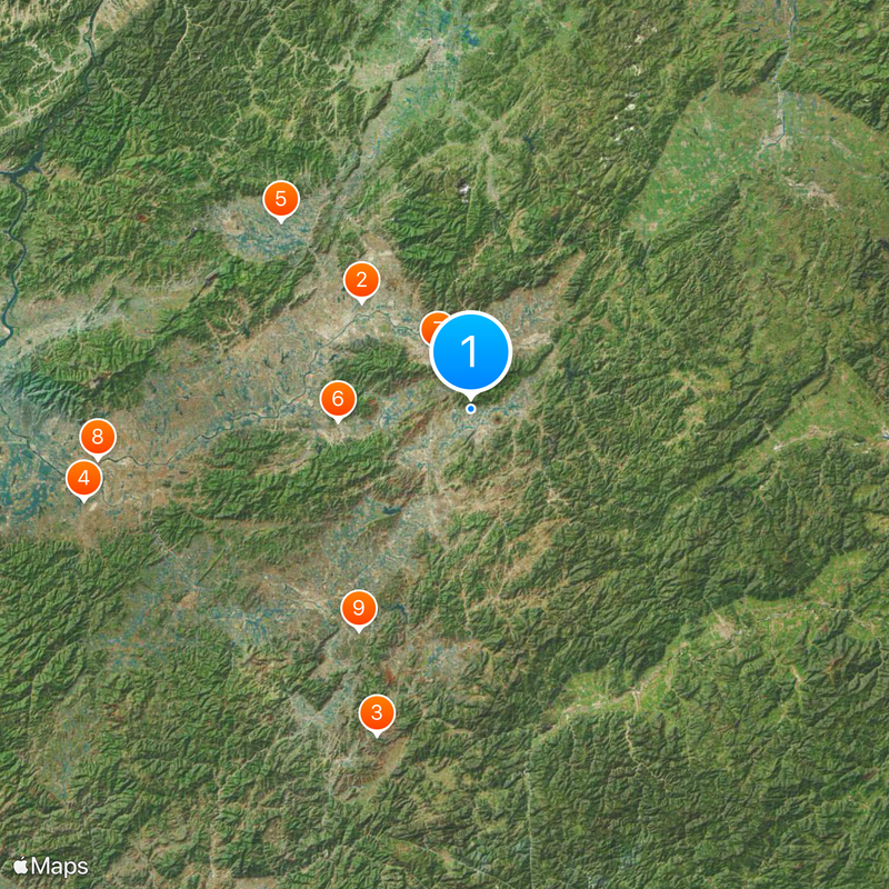 Hengdian World Studios Map
