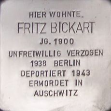Stolperstein dedicated to Fritz Bickart