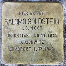 Stolperstein en memoria de Salomo Goldstein