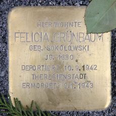 Stolperstein dedicated to Felicia Grünbaum