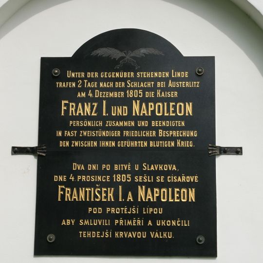 Pamětní deska na ukončení napoleonských válek