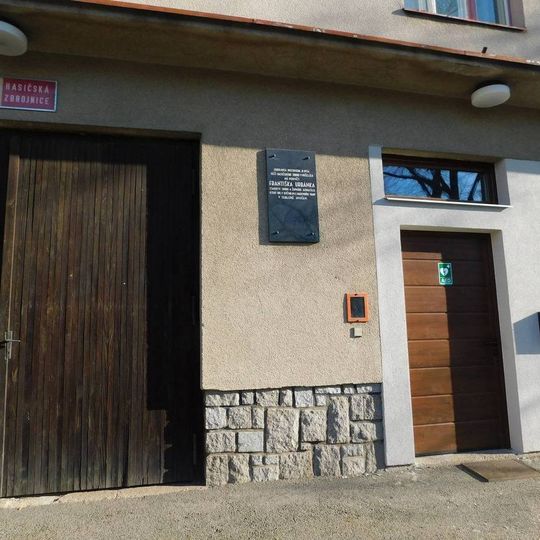 Pamětní deska Františka Urbánka v Pyšelích