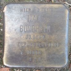 Stolperstein en memoria de Max Bundheim