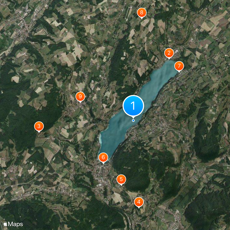 Lac de Paladru Carte