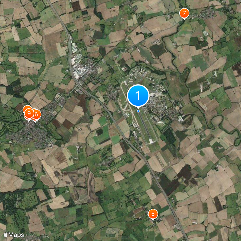 RAF Leeming Map