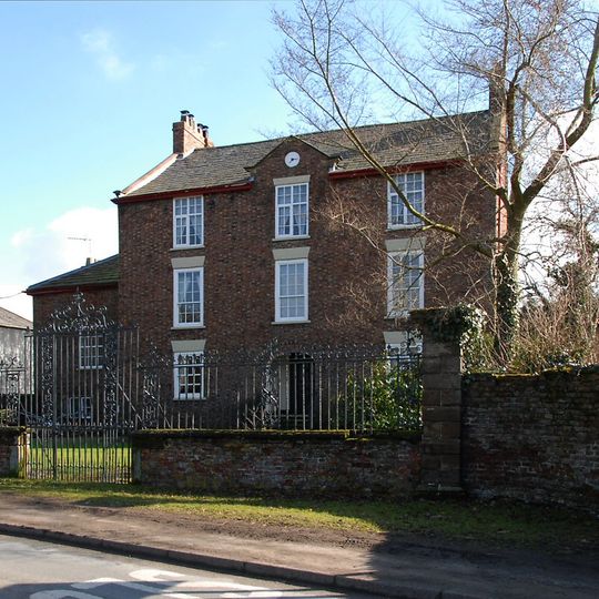 Manor Farmhouse with forecourt railings and gates