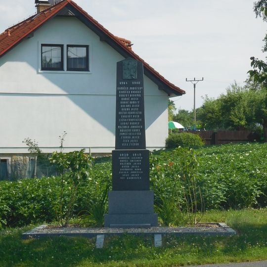 World War I memorial in Těpeře