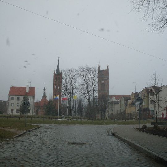 Wieża kościoła ewangelickiego w Pieniężnie