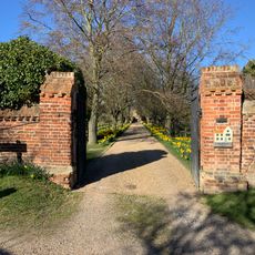 Piers And Adjoining Wall, South Entry To Haslingfield Manor