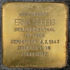 Stolperstein en memoria de Erna Seelig