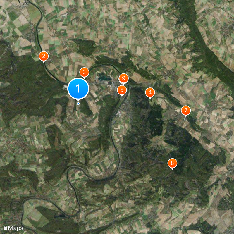 Weser Uplands Map