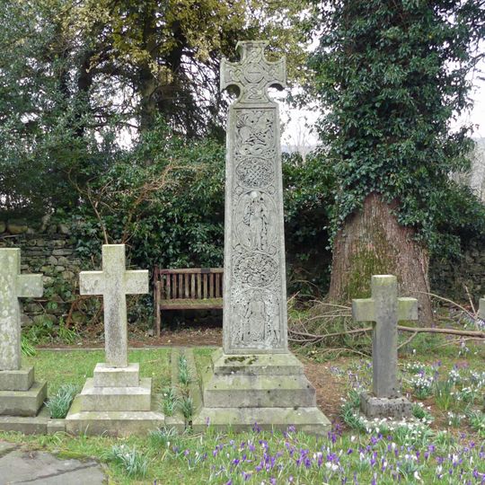 Memorial cross to John Ruskin approximately 23 metres east of St Andrew's Church