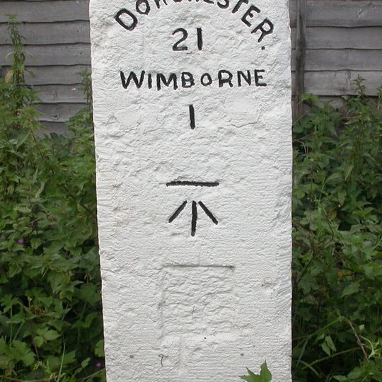Milestone, opp. Little Chef and Petrol station