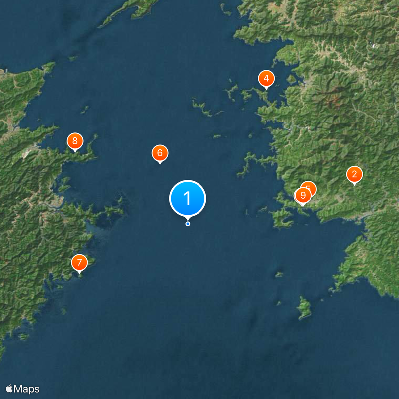 Bungo Strait Map