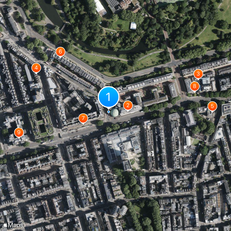 London Planetarium Map