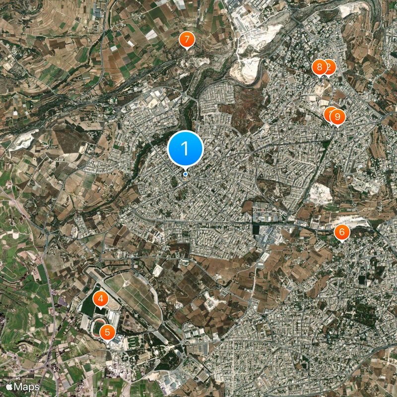 Rotunda of Mosta Map