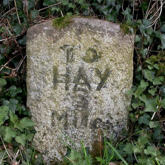 Milestone, Peny Park, top of East Hill