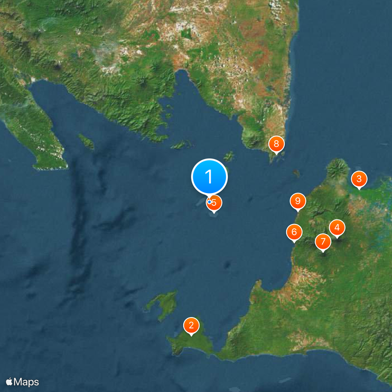 Krakatoa archipelago Mapa