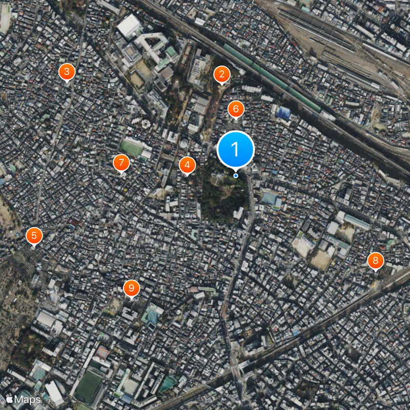 Kyu-Furukawa Gardens Map