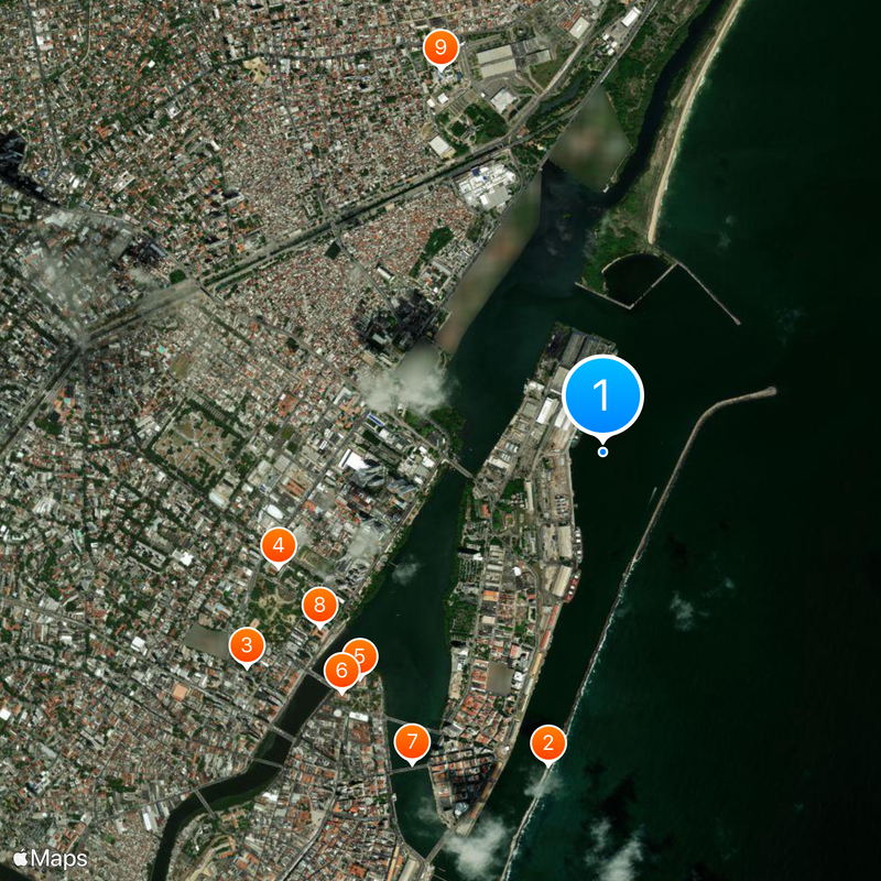 Río Capibaribe Mapa