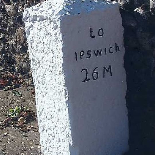 Milestone, Norwich Road, by No. 2