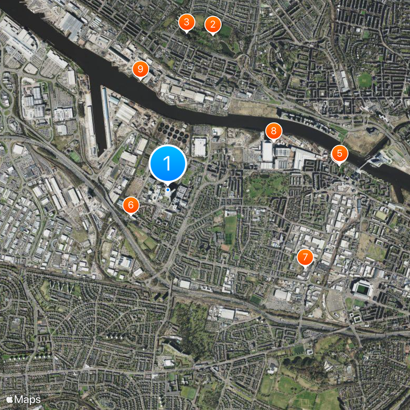 Queen Elizabeth University Hospital Map