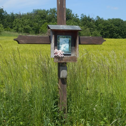 Holzkreuz mit Marienbild zwischen Tautendorf und Donnerreith