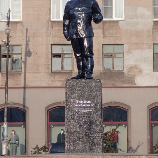 Statue of Ordzhonikidze in Magnitogorsk