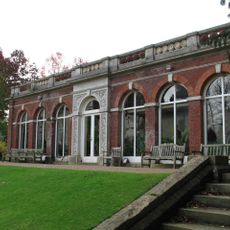 Fernery, attached wall to west and steps to south, Ashridge