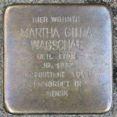 Stolperstein en memoria de Martha Gilda Wagschal