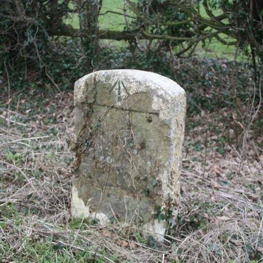 Milestone, Brackley Road; half mile E of Westbury village