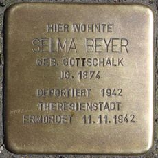 Stolperstein dedicated to Selma Beyer