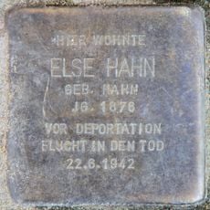 Stolperstein en memoria de Else Hahn