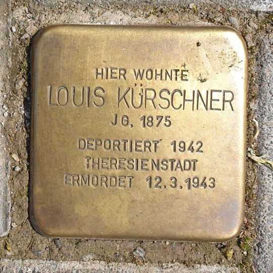 Stolperstein en memoria de Louis  Kürschner