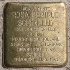 Stolperstein dedicated to Rosa Gertrud Schönfeld