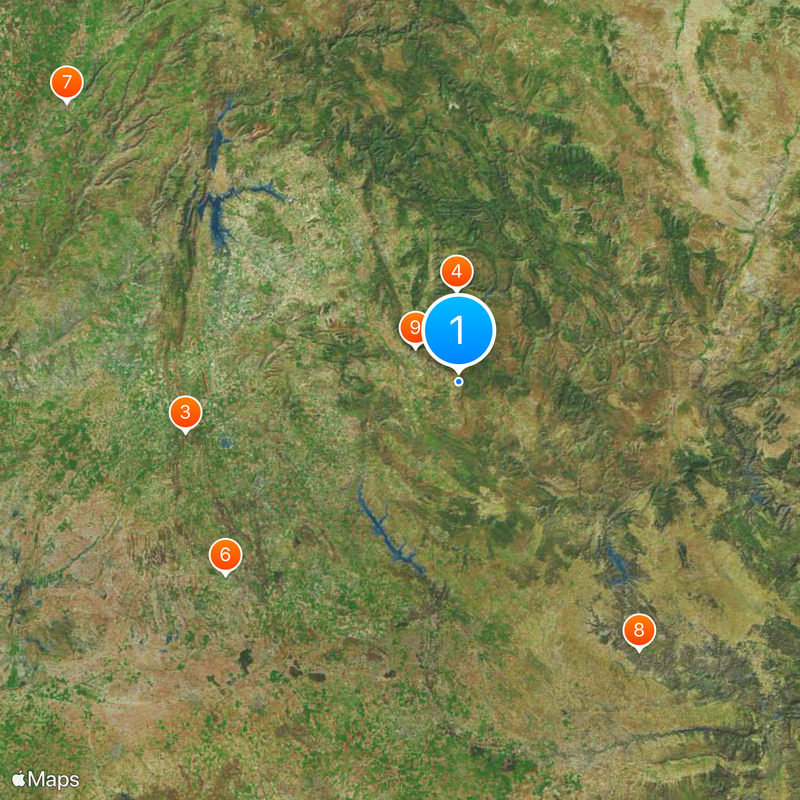 Provinz Cuenca Karte