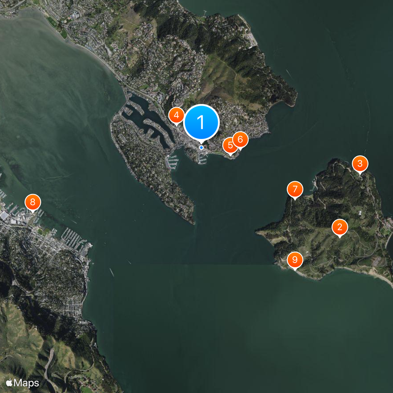 Tiburon Map