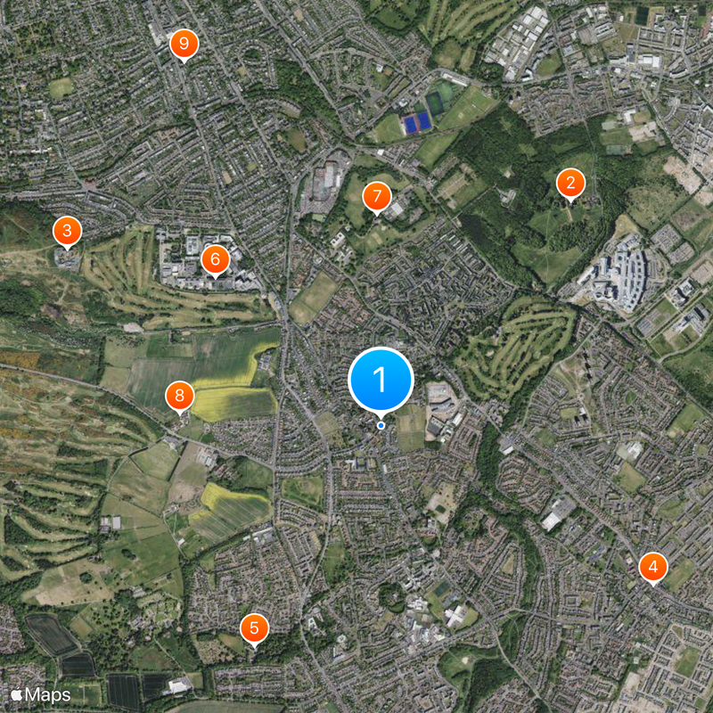 Edinburgh South Map