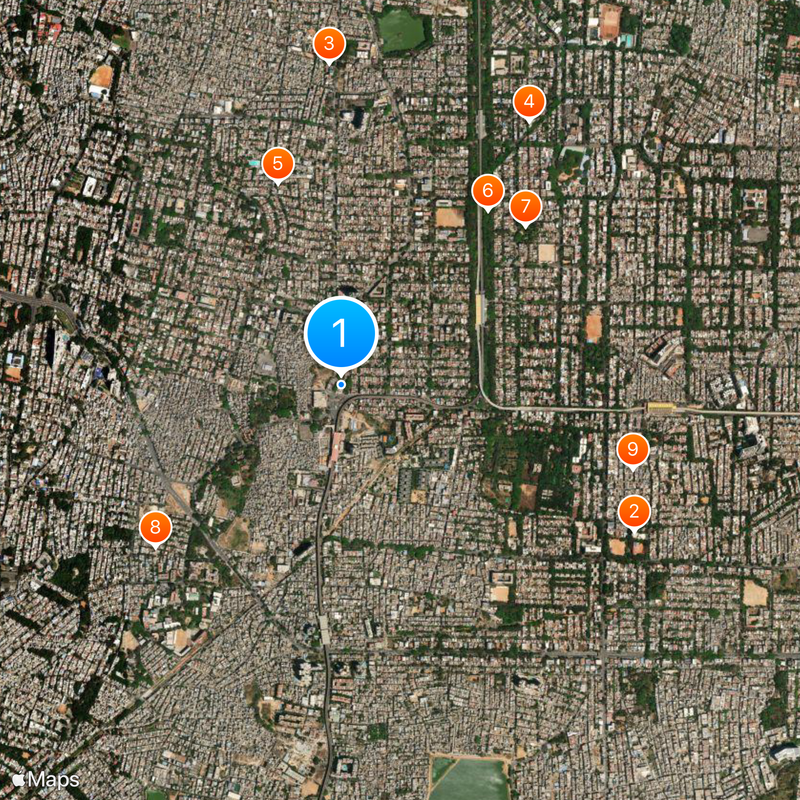 Shivaji Military Hotel Map