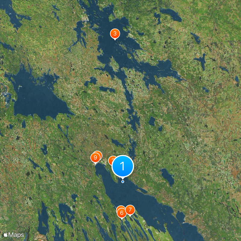 White Sea – Baltic Canal Map